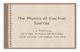 The Physics of Electron Sourcespbpl.physics.ucla.edu/.../Schools/USPAS_2004/Lecture1.pdfundulator radiation • Resonance condition: electron slips one r for every u • Coherence: