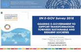 UN E-GOV Survey 2018 · compared to 32 countries in 2016. Regional trends have remained largely unchanged over the past 15 years: in 2016, there is a huge gap between African countries,