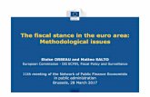 The fiscal stance in the euro area: Methodological issues...ÆWhen such crises hit, short-te rm indicators are more useful A challenge: anticipating abrupt crises The analysis based