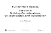 FUN3D v12.4 Training Session 3: Gridding Considerations ... · FUN3D v12.4 Training Session 3: Gridding Considerations, Solution Basics, and Visualization Eric Nielsen 1 FUN3D Training