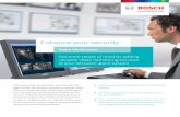 Video Verification · encoders are compatible with the entire family of Bosch B-Series and New G Series alarm panels. Meets industry standards Bosch Video Verification service meets