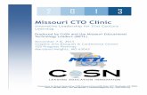 Missouri CTO Clinic - CoSN CTO Clinic 2013 Program.pdfSponsored by Tech Electronics and Mitel Syberg's on Dorsett: 2430 Old Dorsett Rd, Maryland Heights, MO 63043 See directions in