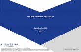 INVESTMENT REVIEWccrs.biz/wp-content/uploads/2017/11/Sample-Co-Q3-17.pdf · INVESTMENT REVIEW Sample Co 401K For the period ending 09/30/17 For Plan Sponsor Use Only - Not for Use