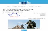 International Conference on Radionuclide Metrology and its … 2013 second announcement.pdf · Institute for Reference Materials and Measurements Retieseweg 111, B-2440 Geel, Belgium