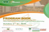 Plan Schedule - greentech.uin-malang.ac.idgreentech.uin-malang.ac.id/wp-content/uploads/2019/10/Program-Book … · 1 Plan Schedule The 10th International Conference on Green Technology