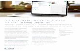 MiVoice Connect: A Communications Solution for Every Department · 2018. 12. 21. · Our cross-browser compatible administrative app, Connect Director, delivers a single view of your