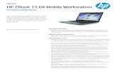 HP ZBook 15 G6 Mobile Workstation - cdn.competec.ch · Data sheet | HP ZBook 15 G6 Mobile Workstation HP recommends Windows 10 Pro. HP ZBook 15 G6 Mobile Workstation Specifications