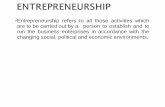 Entrepreneurship refers to all those activities which are ... · incorporating social goals into entrepreneurs‘ strategic thinking as a means to maximize personal and collective