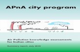 APnA city program - urbanemissions.info...3 Table 1: APnA Indian cities State/Union Territory City (from Phase 1) City (from Phase 2) Total cities 1 Andhra Pradesh Vijayawada, Visakhapatnam