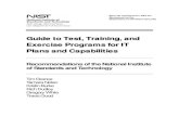 Guide to test, training, and exercise programs for IT plans ......Guide to Test, Training, and Exercise Programs for IT Plans and Capabilities Recommendations of the National Institute