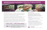 Health Insurance Counseling & Advocacy Program (HICAP)hss.sbcounty.gov/daas/docs/HICAP_IE_Flyer_2017.pdf4Long-term care services and support 4Medicare fraud and abuse Health Insurance