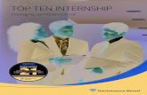 27-0141 Top Ten Internship Brochure...Northwestern Mutual Intern. Ranked as a Top 10 Internship for 20 straight years, Northwestern Mutual provides successful candidates with valuable,