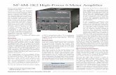 M 6M-1K2 High-Power 6 Meter Amplifier MANUALS/M2 AMPS/Nov2015 QST Re… · Over-the-air reports were just what users would want — inline or out, my signal quality was the same.