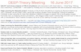 DEEP-Theory Meeting 16 June 2017 - Physics Departmentphysics.ucsc.edu/~joel/DEEP-Theory_Slides/DEEP-Theory 16June201… · density rather than by location within the cosmic web —