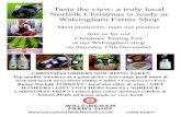 Taste the view: a truly local Norfolk Christmas is ready ...€¦ · Norfolk Christmas is ready at Walsingham Farms Shop Meet producers, taste our produce Join us for our Christmas