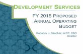 FY 2015 PROPOSED ANNUAL OPERATING B · CRM 311 . ECCO * Plat & Land Mgmt (LDS) Active Dev . Plat Mgmt (TPLT) Zoning & Land Use Mgmt (xls,mdb) CTACS / SEAR . MARR . SAP . GIS . Digital