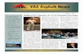 VAA Asphalt NewsKilpatrick Speaks at VAA Annual Meeting Issue 2 - 2015 Serving the Needs of Virginia’s Asphalt Community Since 1952 As the saying goes—save the best for last. The