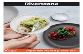 Riverstone · in all three colors • Authentic hand-thrown stoneware look • Three food-friendly colors including classic white and trendy cement gray and charcoal Riverstone Everything