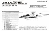 rc.zenmtech.com...The T.REX 700E F3C is the latest technology in Rotary RC models. Please read this manual carefully before assembling and flying the new T-REX 700E F3C helicopter.