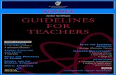 Junior Certificate GUIDELINES FOR TEACHERS · 2020. 2. 27. · junior cycle, together with specific ideas and suggestions for classroom practice that can facilitate students in developing