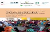 WASH in the context of maternal health and menstrual hygiene · 01.October 2014 – 30. September 2016 Executive Summary . 2 ... Menstruation and Menstrual Hygiene Management (MHM):