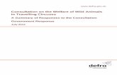 Consultation on the Welfare of Wild Animals in Travelling ... · of wild animals in travelling circuses: the Animal Welfare Act 2006 and the Performing Animals (Regulation) Act 1925.