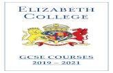 GCSE COURSES 2019 2021 - Elizabeth Collegeelizabethcollege.gg/.../10/Y9-Oct-GCSE-Booklet-2019-21.pdf9 The Religious Studies Department teaches the AQA short course in Religious Studies.