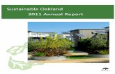 Sustainable Oakland 2011 Annual Report€¦ · operations, improve energy efficiency and save money. ... Oakland community, supporting regional development goals, and making Oakland