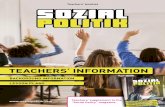 social policy teacher booklet - 2020 EN · Social Policy“ magazine Teachers‘ booklet. Magazine - p. 8-9 Magazine - p. 6-7 • taking up basic didactic and methodological ideas