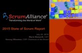 2015 State of Scrum Report · Insight #3: Scrum’s core practices are largely followed Most respondents report that they adhere to core Scrum in terms of using Scrum artifacts and