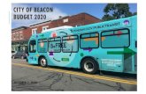 CITY OF BEACON BUDGET 2020...the Beacon Free Loop Bus is again included in the Bus Operations budget for $12,100; Dial A Ride for one day in the Bus Operations budget for $12,000;