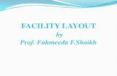 FACILITY LAYOUT · Plant Layout Plant layout refers to the arrangement of machinery, equipment and other industrial facilities for achieving quickest and smoothest production at the