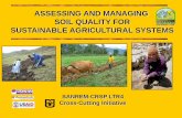 ASSESSING AND MANAGING SOIL QUALITY FOR …members and one for agricultural professionals who work in community. • Questions asked about perceptions of soil quality and desired characteristics
