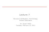 BCHM 313 Lecture 7 SY student - Peterldaviespldserver1.biochem.queensu.ca/~rlc/steve/313/BCHM... · Lecture 7 Structure Verification, Terminology, Protein Data Bank Dr. Susan Yates