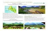 Thailand/Elephant Tours...4 days / 3 nights, Elephant Hills Rainforest Nature Safari (continued) Thailand/Elephant Tours horizon. On the way to Elephant Hills you will stop at a local