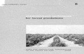 FAO FORESTRY PAPER · Plantation management planning ... teohniques suitable for tropical and subtropioal regions. For the purposes of this book, the plantation establishment phase