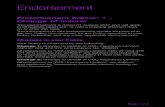 Endorsement Edition 1 - Change of Insurer ... Endorsement Endorsement Edition 1 - Change of Insurer