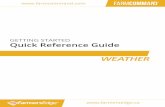 GETTING STARTED Quick Reference Guide · Details a 48-hour hourly “hyper-local” weather forecast for every weather station, as well as a daily forecast for the next 10 days. Historical.