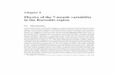 Physics of the 7-month variability in the Kuroshio region · 2020. 2. 26. · multivariate time series analysis techniques described in Appendix A. 5.3 Results of the data analysis