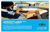 LESOTHO HEALTH BUDGET BRIEF - UNICEF€¦ · by premature birth, birth asphyxia and acute respiratory tract infections, which account for more than 60 per cent of deaths5. Stunting