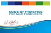 FOR MILK PRODUCERS - Landbou...the auditing of production, processing and dis- ... Adulteration of farmers’ milk is a major threat ... maintaining the integrity of suppliers’ milk