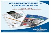 Study Guide Industrial Mechanic (Millwright) · 2019. 8. 8. · Apprenticeship and Certification . Study Guide . Industrial Mechanic (Millwright) (Based on Red Seal Occupational Standard