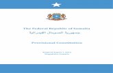 The Federal Republic of Somalia Provisional Constitution · This is an unofficial translation of the copy of the officially signed and stamped version of the Provisional Constitution