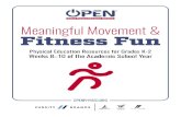 FITNESS FUN - openphysed.org · Movement & Fitness Fun! During this unit we will talk about activities and foods that help us stay healthy. Students will be asked to make healthy