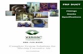 Complete System Solutions for Moving Corrosive Air...VIRON® INTERNATIONAL CORPORATION 989-723-8255 Complete System Solutions for Moving Corrosive Air FRP DUCT Fittings Stacks Specificationsstandards.