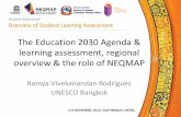 The Education 2030 Agenda & learning assessment, regional overview … · 2015. 11. 19. · overview & the role of NEQMAP Ramya Vivekanandan Rodrigues UNESCO Bangkok . ... Sustainable