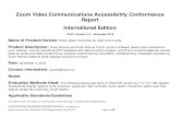 Zoom Video Communications Accessibility Conformance … Rooms Controller v4.5.3 for iPad.pdfZoom Video Communications Accessibility Conformance Report International Edition VPAT ®