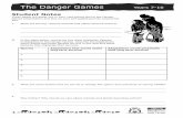 The Danger Games Years 7-10 - Perth Zoo | Perth Zoo...The Danger Games Years 7-10 Student Notes These pages will assist you in your note taking during the Danger Games presentation