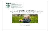 Cosmetic Pesticides Provincial Policies & Municipal Bylaws: … · 2016. 8. 30. · pest control product for non-essential or aesthetic purposes. Precautionary Principle: When an