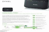 VDSL2 deployments • performance and coverage · other broadband technologies without infrastructural change. The Zyxel VMG3625-T20A integrates an IEEE 802.11 a/b/g/n/ac access point